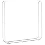 Leñero con protector de lluvia 150x25x150 cm acero galvanizado de , Bolsas y soportes de leña - Ref: Foro24-4100709, Precio: ...