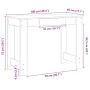 Escritorio de madera contrachapada blanco 100x45x75 cm de , Escritorios - Ref: Foro24-860427, Precio: 62,77 €, Descuento: %