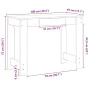 Escritorio de madera de ingeniería roble marrón 100x45x75 cm de , Escritorios - Ref: Foro24-860433, Precio: 61,93 €, Descuent...