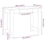 Escritorio de madera contrachapada roble ahumado 100x45x75 cm de , Escritorios - Ref: Foro24-860431, Precio: 62,41 €, Descuen...