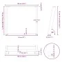Patas mesa comedor forma U 2uds acero natural 100x(72-73) cm de , Patas para mesas - Ref: Foro24-4012807, Precio: 107,93 €, D...