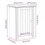 Armario de pared para baño BODO blanco 44x30x60 cm de , Muebles de baño - Ref: Foro24-4016854, Precio: 57,83 €, Descuento: %
