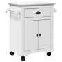 Carrito de cocina BODO blanco 72x45x80 cm de , Carros de cocina y comedor - Ref: Foro24-4016875, Precio: 137,76 €, Descuento: %