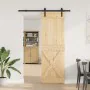 Puerta corredera con herrajes madera maciza de pino 70x210 cm by , Doors - Ref: Foro24-3332748, Price: 172,27 €, Discount: %