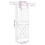 Puerta corredera con herrajes madera maciza de pino 70x210 cm by , Doors - Ref: Foro24-3332748, Price: 172,27 €, Discount: %