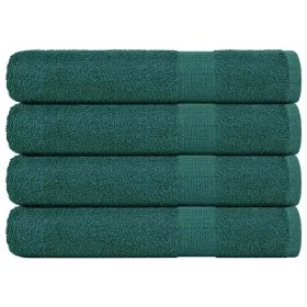 Toallas 4 piezas verde 100x200 cm 360 gsm 100% Algodón de , Toallas - Ref: Foro24-136867, Precio: 79,51 €, Descuento: %