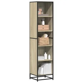 Estantería madera contrachapada color roble 40x35x170,5 cm de , Librerías y estanterías - Ref: Foro24-849140, Precio: 65,96 €...