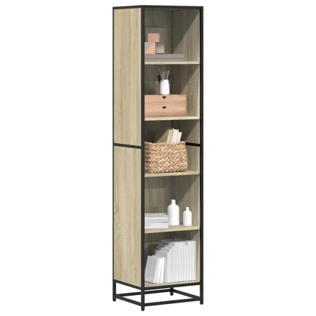 Estantería madera contrachapada color roble 40x35x170,5 cm de , Librerías y estanterías - Ref: Foro24-849140, Precio: 65,96 €...