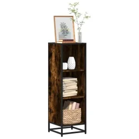 Estantería madera de ingeniería roble ahumado 33,5x33x107,5 cm de , Librerías y estanterías - Ref: Foro24-849156, Precio: 60,...