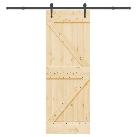 Puerta corredera con herrajes madera maciza de pino 70x210 cm von , Türen - Ref: Foro24-3332646, Preis: 197,69 €, Rabatt: %