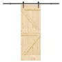 Puerta corredera con herrajes madera maciza de pino 70x210 cm von , Türen - Ref: Foro24-3332646, Preis: 197,69 €, Rabatt: %