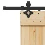 Puerta corredera con herrajes madera maciza de pino 85x210 cm de , Puertas - Ref: Foro24-3332684, Precio: 180,42 €, Descuento: %