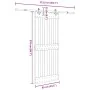 Puerta corredera con herrajes madera maciza de pino 85x210 cm de , Puertas - Ref: Foro24-3332684, Precio: 180,42 €, Descuento: %
