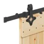 Puerta corredera con herrajes madera maciza de pino 95x210 cm de , Puertas - Ref: Foro24-3332686, Precio: 202,80 €, Descuento: %