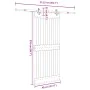 Puerta corredera con herrajes madera maciza de pino 95x210 cm de , Puertas - Ref: Foro24-3332686, Precio: 202,80 €, Descuento: %
