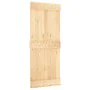 Puerta corredera con herrajes madera maciza de pino 85x210 cm de , Puertas - Ref: Foro24-3332690, Precio: 168,55 €, Descuento: %