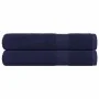 Toallas 2 uds 100% algodón azul marino 100x200 cm 600 gsm de , Toallas - Ref: Foro24-136794, Precio: 40,74 €, Descuento: %
