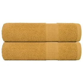 Toallas de mano 2 uds 100% algodón oro 50x100 cm 360 gsm de , Toallas - Ref: Foro24-136806, Precio: 15,43 €, Descuento: %