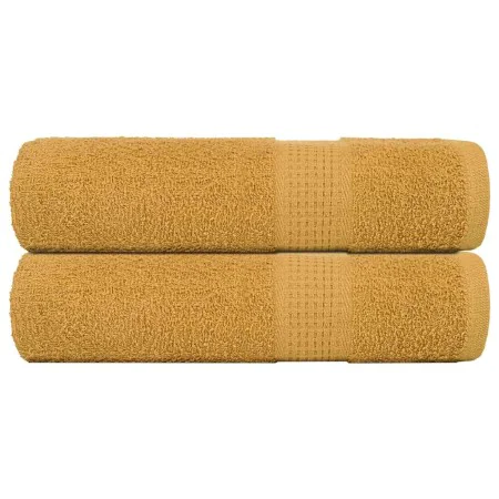 Toallas de mano 2 uds 100% algodón oro 50x100 cm 360 gsm de , Toallas - Ref: Foro24-136806, Precio: 15,43 €, Descuento: %