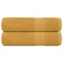 Toallas de mano 2 uds 100% algodón oro 50x100 cm 360 gsm de , Toallas - Ref: Foro24-136806, Precio: 15,43 €, Descuento: %