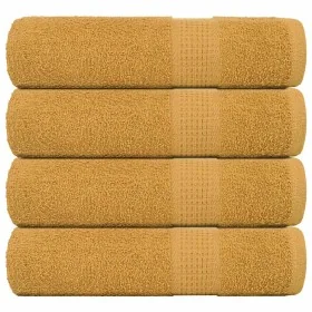 Toallas de ducha 4 uds 100% algodón oro 70x140 cm 360 gsm de , Toallas - Ref: Foro24-136810, Precio: 35,14 €, Descuento: %