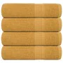 Toallas de ducha 4 uds 100% algodón oro 70x140 cm 360 gsm de , Toallas - Ref: Foro24-136810, Precio: 35,14 €, Descuento: %