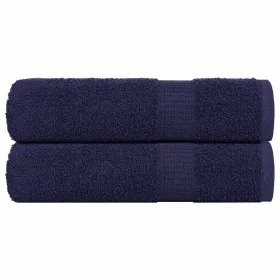 Toallas de mano 2 uds azul marino 50x100cm 360gsm 100% algodón de , Toallas - Ref: Foro24-136782, Precio: 15,43 €, Descuento: %
