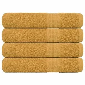 Toallas 4 piezas oro 100x200 cm 360 gsm 100% algodón de , Toallas - Ref: Foro24-136819, Precio: 56,72 €, Descuento: %