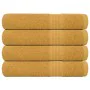 Toallas 4 piezas oro 100x200 cm 360 gsm 100% algodón de , Toallas - Ref: Foro24-136819, Precio: 56,72 €, Descuento: %