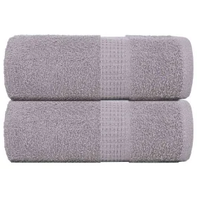 Toallas de visita 2 uds gris 30x50 cm 360 gsm 100% algodón de , Toallas - Ref: Foro24-136827, Precio: 11,99 €, Descuento: %