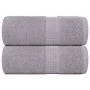 Toallas de visita 2 uds gris 30x50 cm 360 gsm 100% algodón de , Toallas - Ref: Foro24-136827, Precio: 11,99 €, Descuento: %