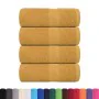 Toallas invitados 4 uds 100% algodón oro 30x50 cm 360 gsm de , Toallas - Ref: Foro24-136804, Precio: 17,55 €, Descuento: %