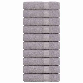 Toallas de baño 10 uds gris 100x150 cm 360 gsm 100% algodón de , Toallas - Ref: Foro24-136838, Precio: 100,38 €, Descuento: %