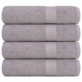 Toallas de mano 4 piezas gris 50x100 cm 360 gsm 100% algodón de , Toallas - Ref: Foro24-136831, Precio: 24,48 €, Descuento: %