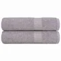 Toallas de ducha 2 uds 100% algodón gris 70x140 cm 360 gsm de , Toallas - Ref: Foro24-136833, Precio: 22,07 €, Descuento: %