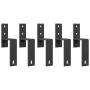 Kit de herrajes para puertas correderas acero negro 213,5 cm by , Door items - Ref: Foro24-3295726, Price: 158,07 €, Discount: %