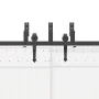 Kit de herrajes para puertas correderas acero negro 213,5 cm by , Door items - Ref: Foro24-3295726, Price: 158,07 €, Discount: %