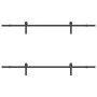 Kit de herrajes para puertas correderas acero negro 213,5 cm by , Door items - Ref: Foro24-3295724, Price: 140,89 €, Discount: %