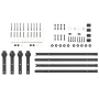 Kit de herrajes para puertas correderas acero negro 213,5 cm by , Door items - Ref: Foro24-3295724, Price: 140,89 €, Discount: %