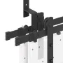 Kit de herrajes para puertas correderas acero negro 213,5 cm by , Door items - Ref: Foro24-3295724, Price: 140,89 €, Discount: %