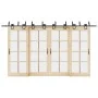 Kit de herrajes para puertas correderas acero negro 400 cm by , Door items - Ref: Foro24-3295758, Price: 207,83 €, Discount: %