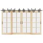 Kit de herrajes para puertas correderas acero negro 366 cm by , Door items - Ref: Foro24-3295753, Price: 234,21 €, Discount: %