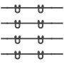 Kit de herrajes para puertas correderas acero negro 366 cm by , Door items - Ref: Foro24-3295753, Price: 234,21 €, Discount: %