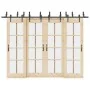 Kit de herrajes para puertas correderas acero negro 305 cm by , Door items - Ref: Foro24-3295745, Price: 262,98 €, Discount: %