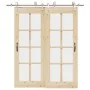 Kit de herrajes para puerta corredera 200 cm acero plateado by , Door items - Ref: Foro24-3295766, Price: 226,98 €, Discount: %