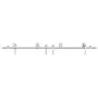 Kit de herrajes para puerta corredera 200 cm acero plateado by , Door items - Ref: Foro24-3295766, Price: 226,98 €, Discount: %