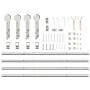 Kit de herrajes para puerta corredera 200 cm acero plateado by , Door items - Ref: Foro24-3295766, Price: 226,98 €, Discount: %