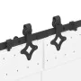 Kit de herrajes para puertas correderas acero negro 305 cm by , Door items - Ref: Foro24-3295791, Price: 120,66 €, Discount: %