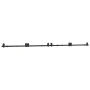Kit de herrajes para puertas correderas acero negro 366 cm von , Türartikel - Ref: Foro24-3295801, Preis: 168,12 €, Rabatt: %