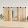 Kit de herrajes para puertas correderas acero negro 366 cm von , Türartikel - Ref: Foro24-3295801, Preis: 168,12 €, Rabatt: %